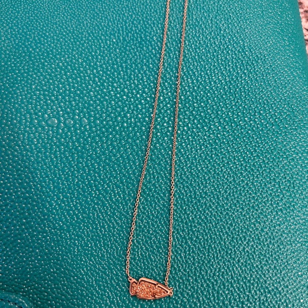 Kendra Scott Rose Gold Arrowhead Necklace